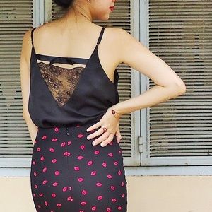 Black Satin Camisole